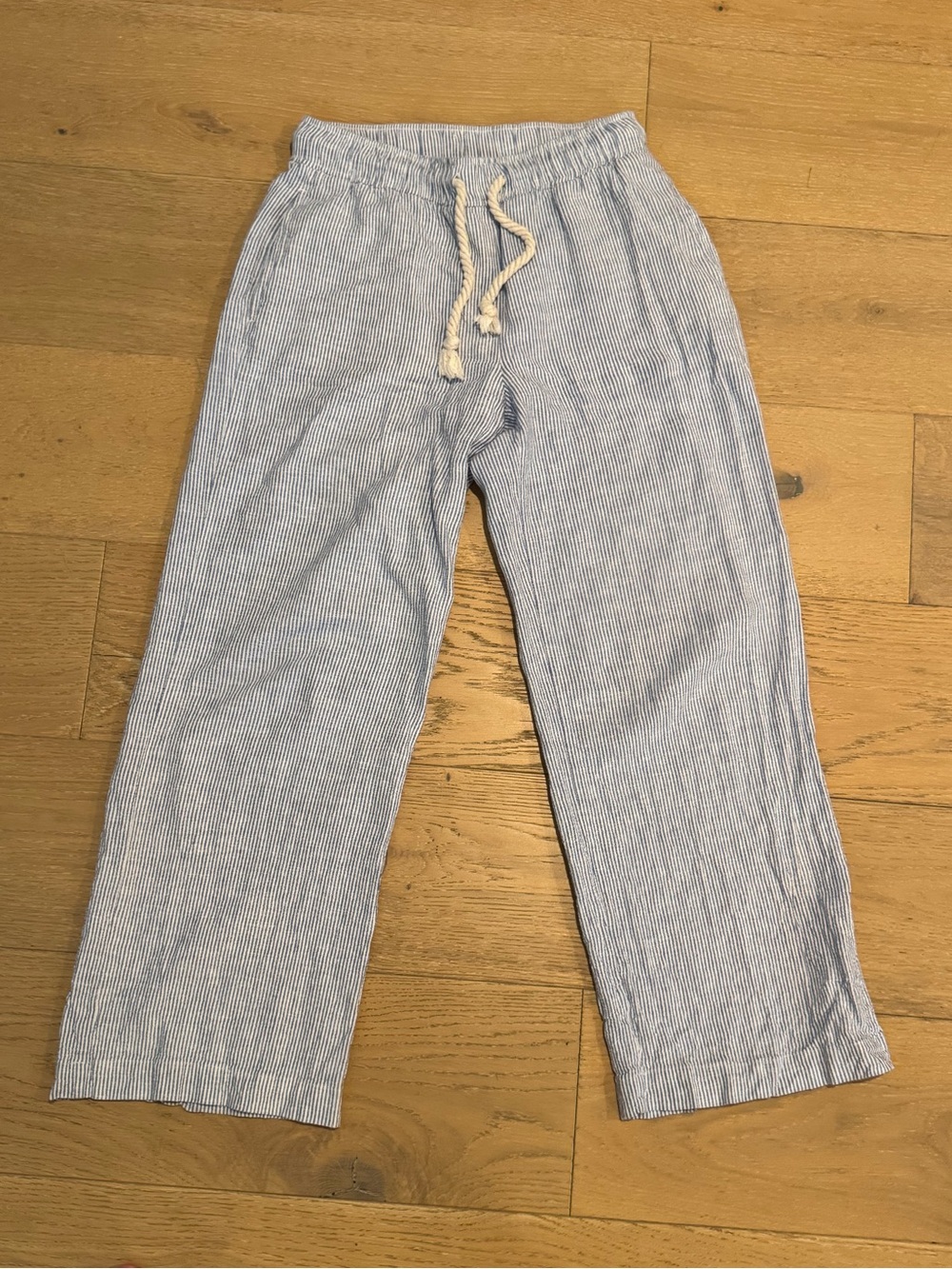 House of Harlow 1960 Blue & Cream Pinstripe Drawstring Pants